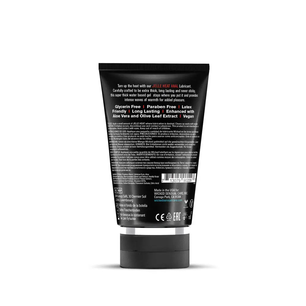 Jelle Heat Warming Anal Gel Lubricant - 4 Fl. Oz. – body-safe materials | Fu'Cha Exotics