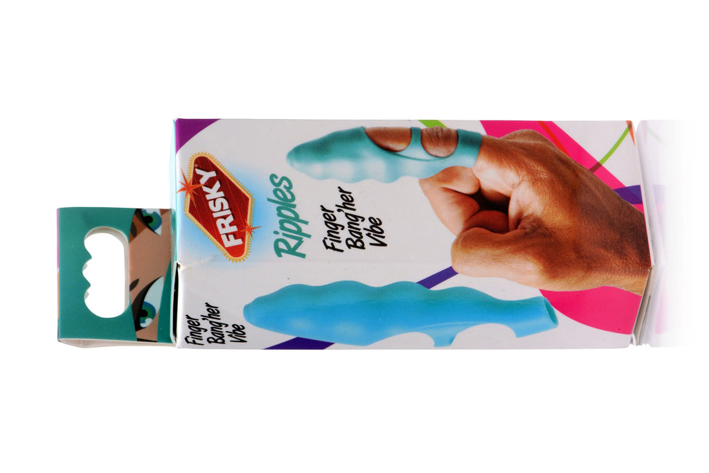Ripples Finger Bang-Her Vibe - Teal – body-safe materials | Fu'Cha Exotics