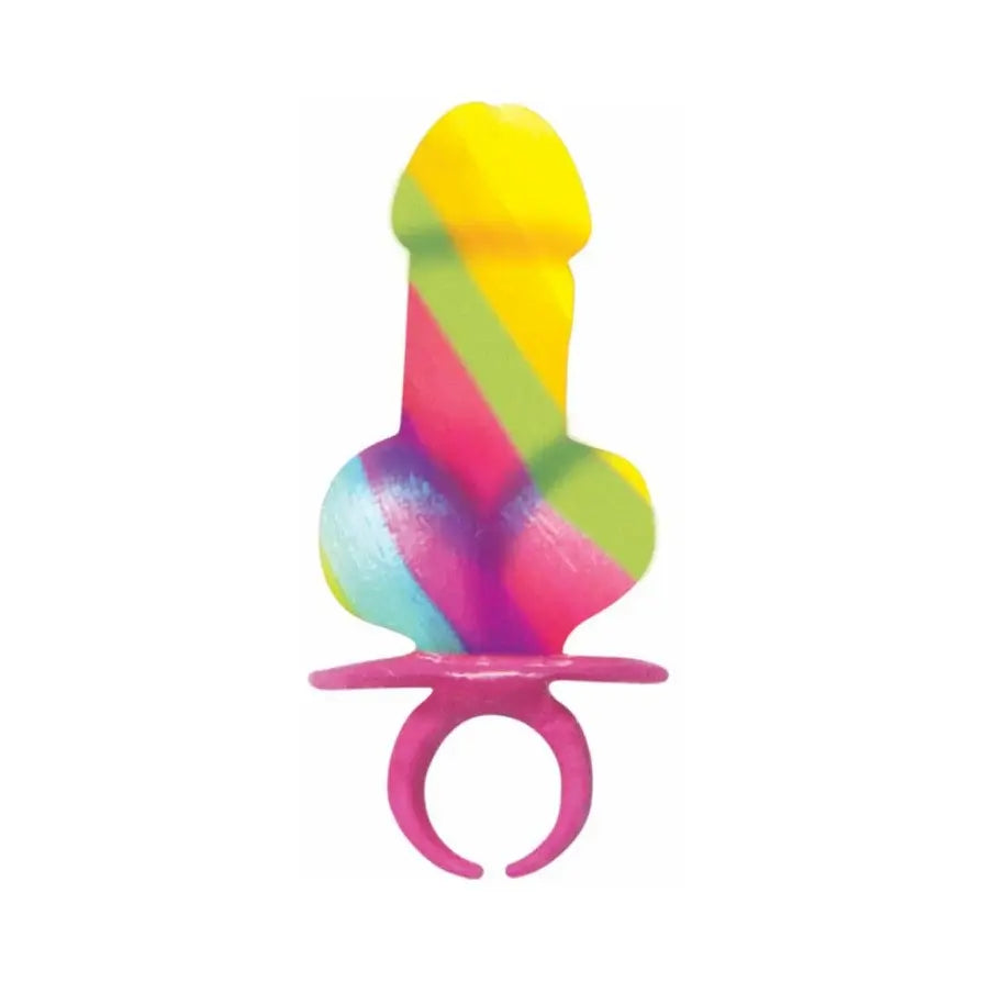 Rainbow Cock Ring Pop - 12 Piece Display – body-safe materials | Fu'Cha Exotics