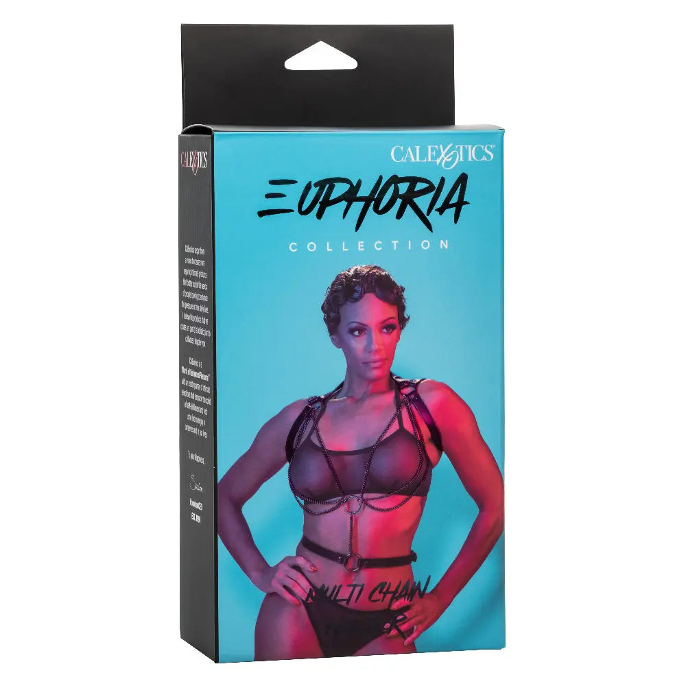 Euphoria Collection Multi Chain Halter - Black – body-safe materials | Fu'Cha Exotics