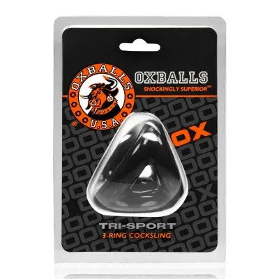 Tri Sport 3 Ring Sling Atomic Jock - Black – body-safe materials | Fu'Cha Exotics