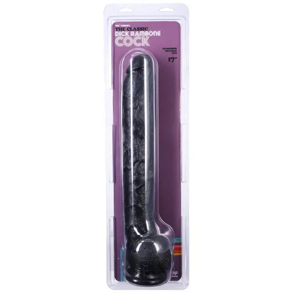 Dick Rambone Cock - 17 Inch - Black – body-safe materials | Fu'Cha Exotics