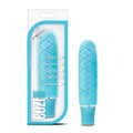 Aqua mini silicone massager with diamond-pattern tip