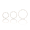 Three-piece white rubber ring set, three circular rings