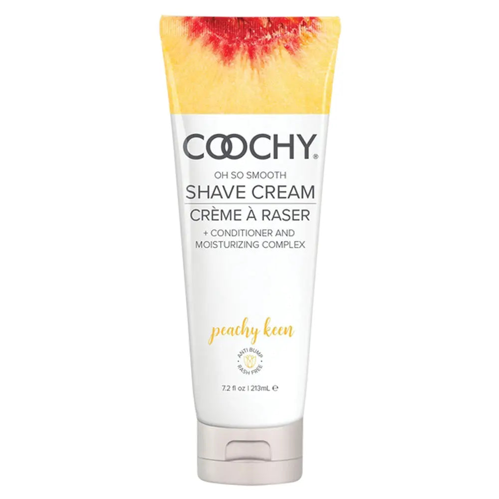 Coochy Oh So Smooth Shave Cream - Peachy Keen 7.2 Fl Oz 213ml – body-safe materials | Fu'Cha Exotics