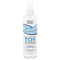 Multi-purpose toy cleaner spray bottle with pump top, white bottle and label