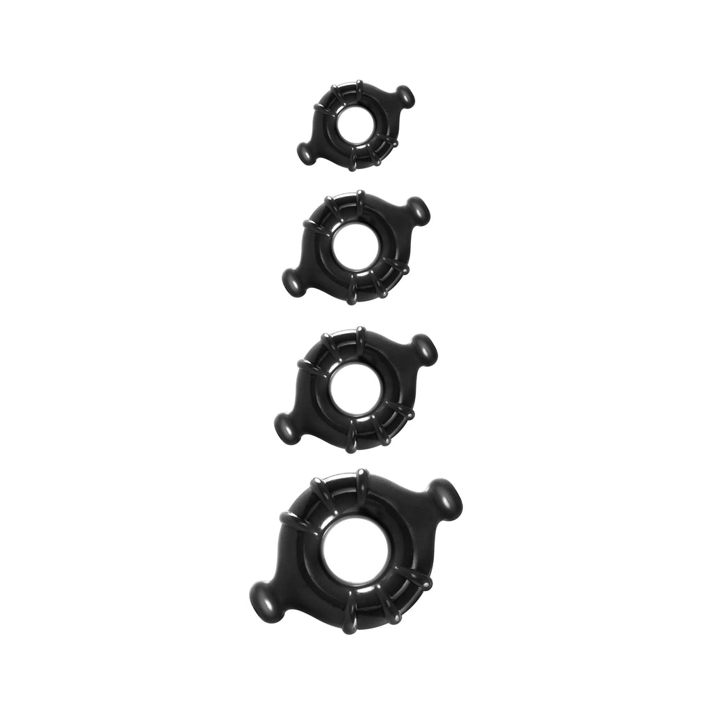 Renegade Vitality Rings - Black – body-safe TPE | Fu'Cha Exotics
