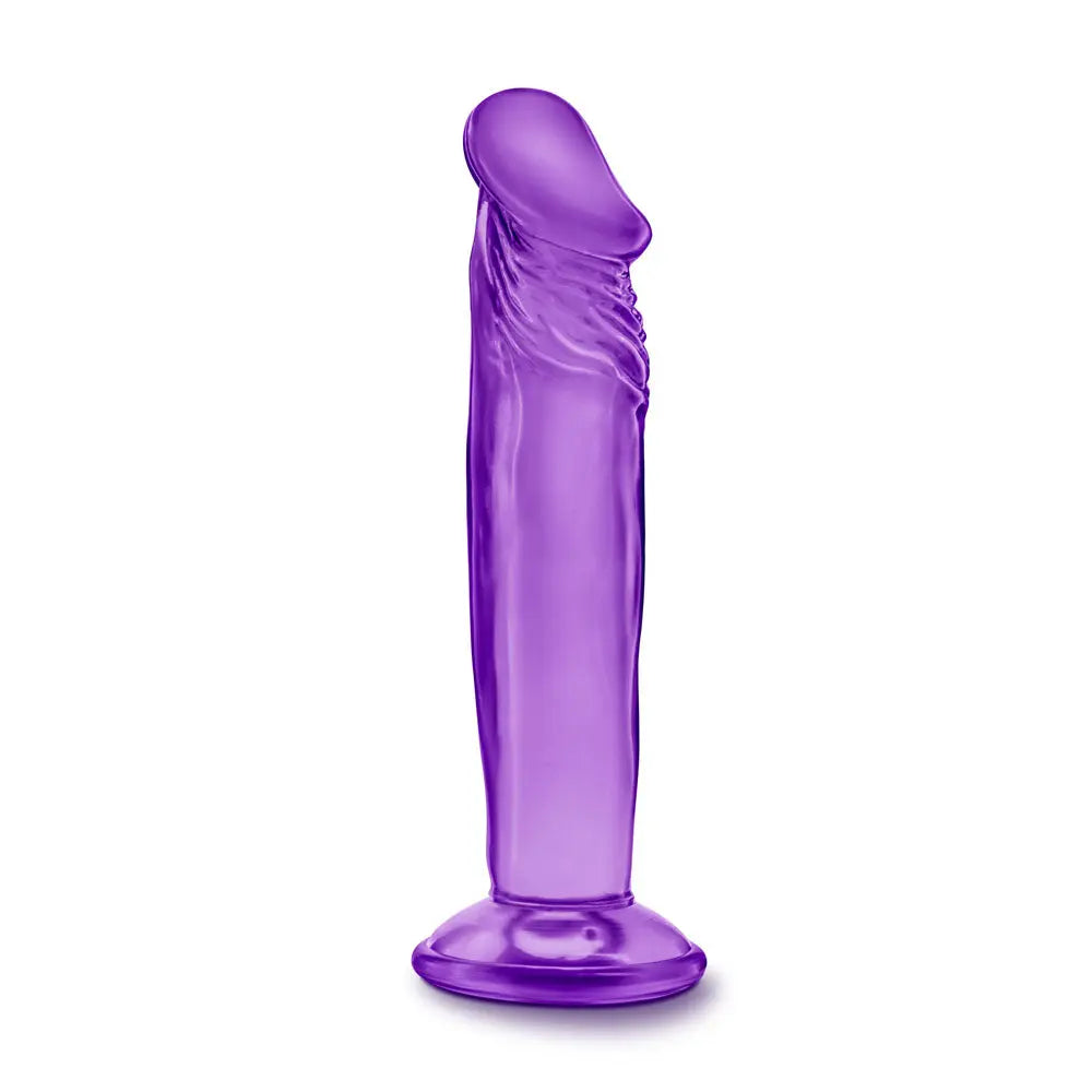 B Yours - Sweet n' Small 6 Inch Dildo With Suction Cup - Purple – body-safe materials suction stimulation | Fu'Cha Exotics
