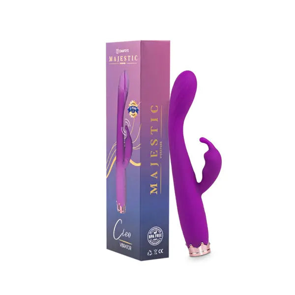 Majestic Vibrator Cleo - Purple – body-safe materials | Fu'Cha Exotics