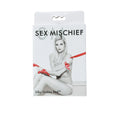 Red silky sash restraints in retail package