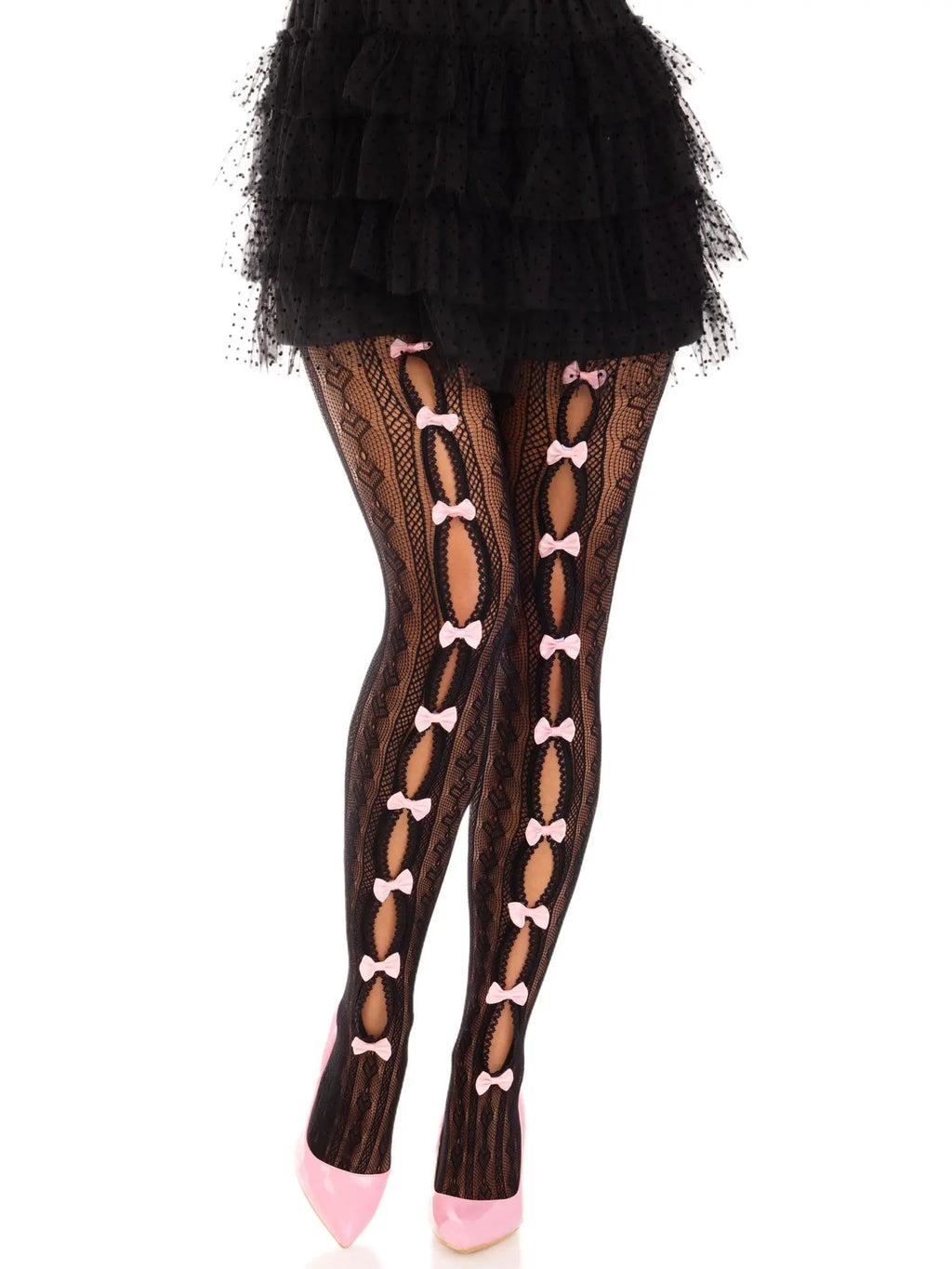 Sweetheart Stripedtights - Os - Black – nylon | Fu'Cha Exotics