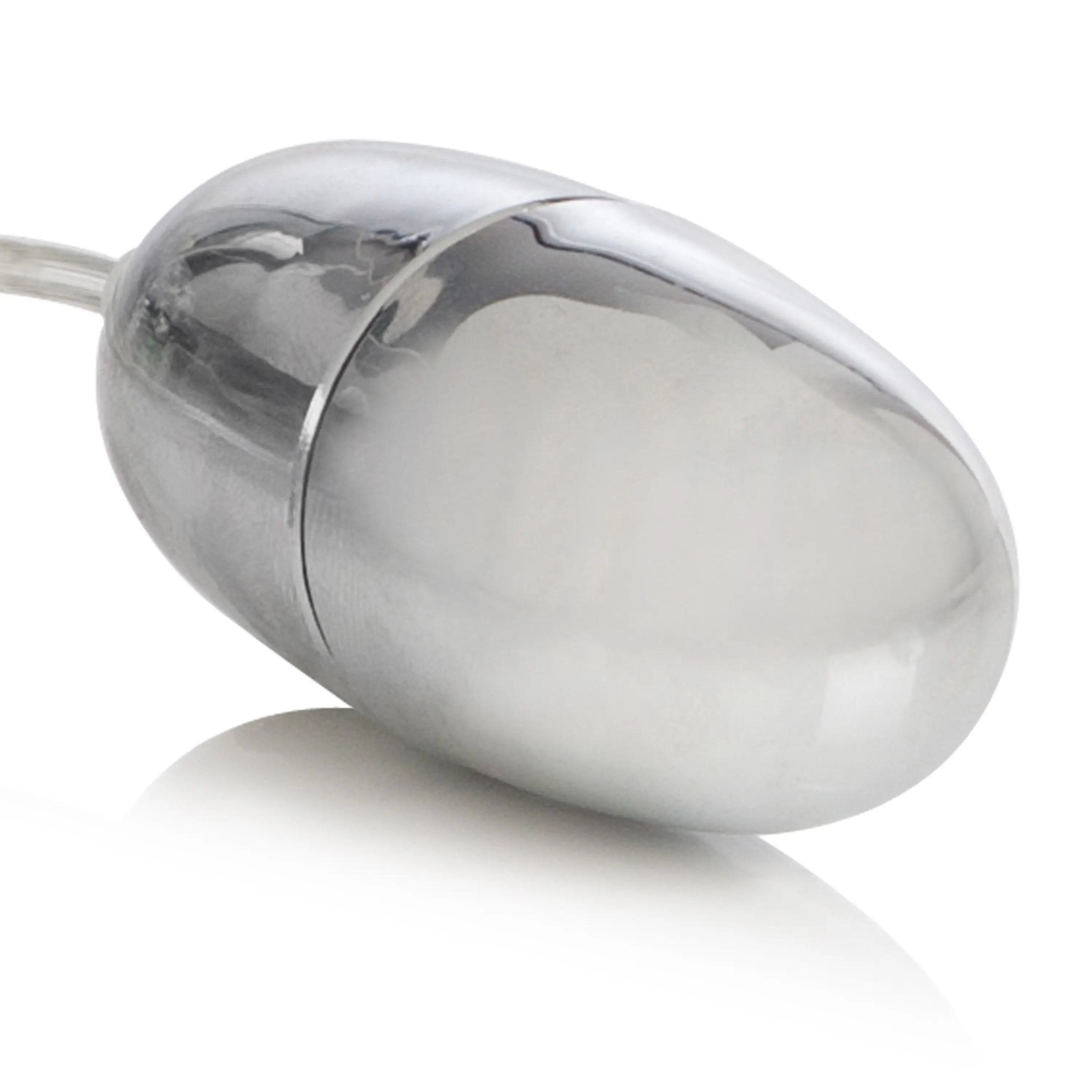 Chrome bullet-shaped turbo handheld device with cable