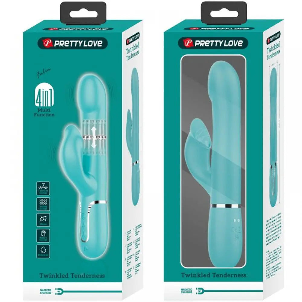 Falin Rabbit Vibrator Pearls - Turquoise – body-safe materials | Fu'Cha Exotics