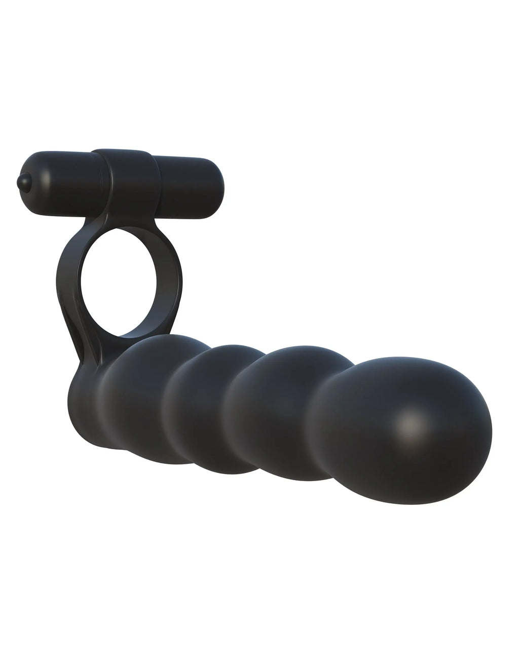 Fantasy C-Ringz Posable Partner Double Penetrator - Black – body-safe materials | Fu'Cha Exotics