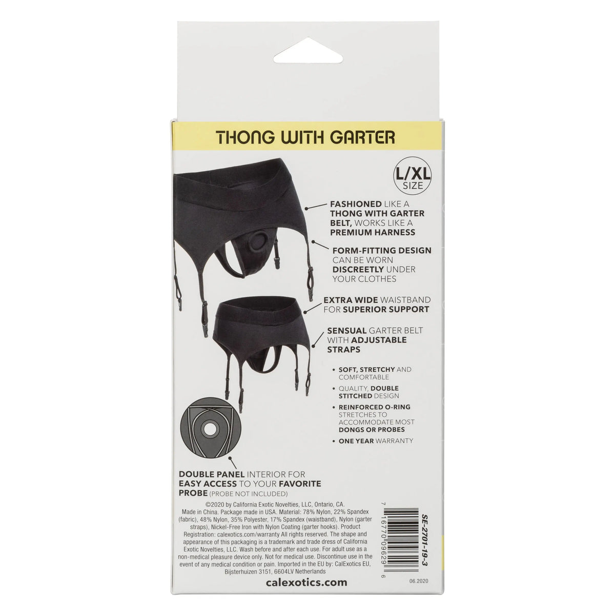 Boundless Thong With Garter - L/xl - Black – body-safe materials | Fu'Cha Exotics