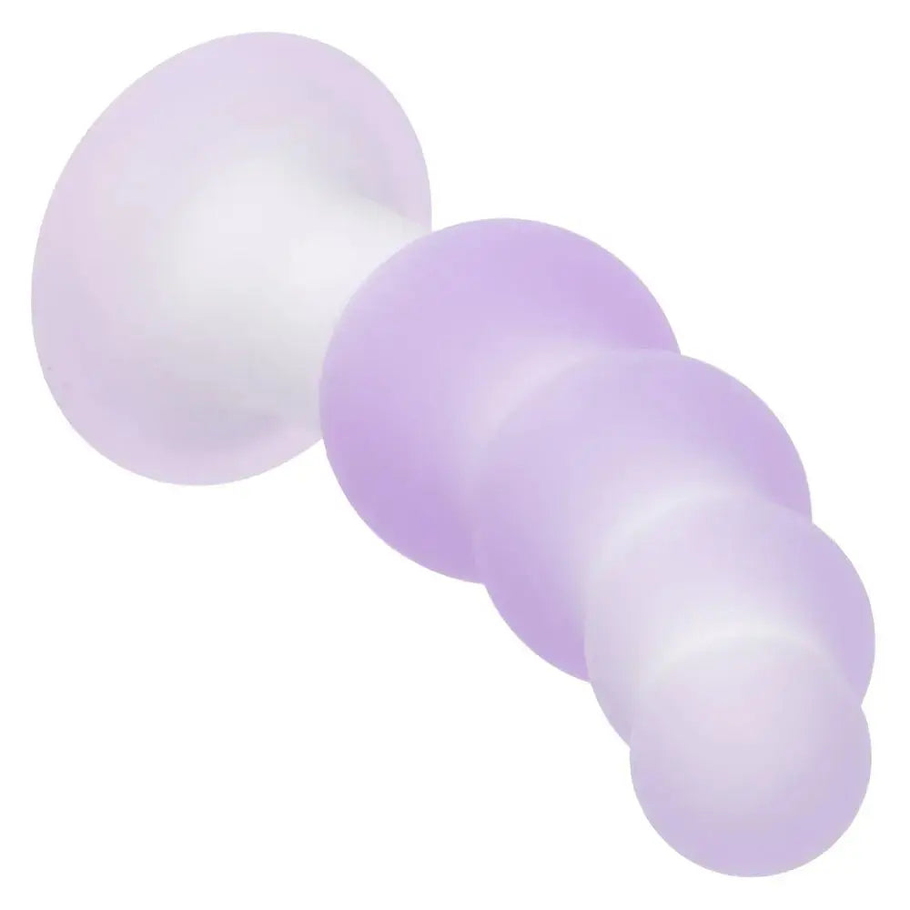 Lavender Haze Beaded Curved Probe - Purple – body-safe materials | Fu'Cha Exotics