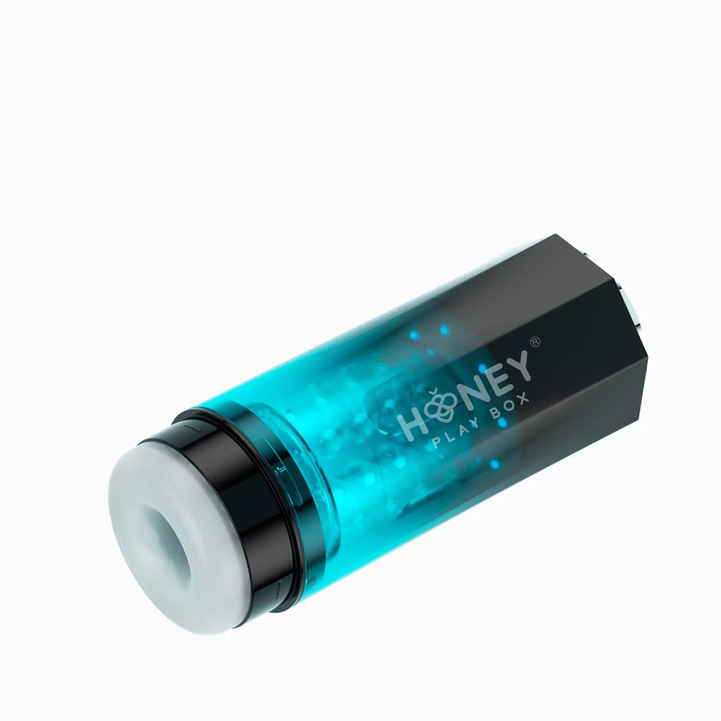 Adrian - Water Spa Rotating Male Masturbator - Blue – body-safe silicone USB-rechargeable | Fu'Cha Exotics