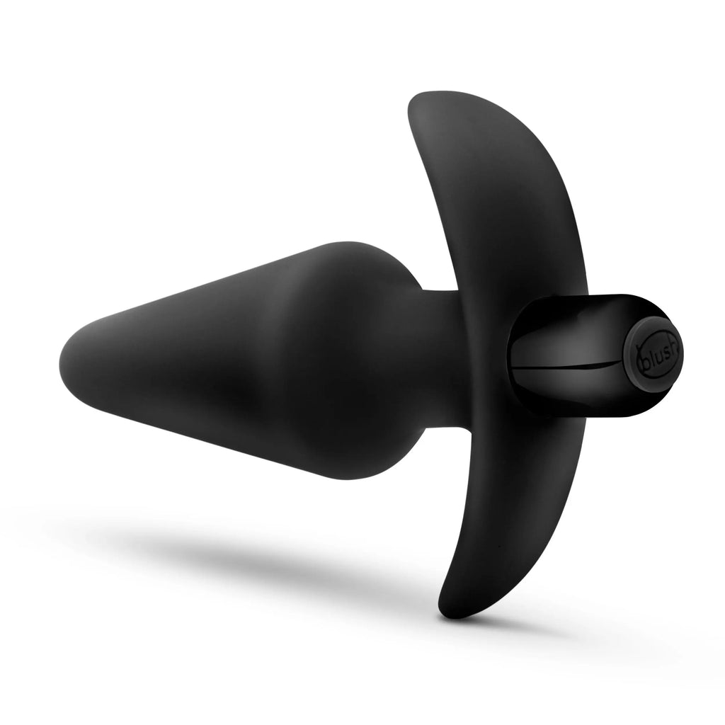 Anal Adventures Platinum - Silicone Vibrating Plug - Black – body-safe silicone fully waterproof | Fu'Cha Exotics