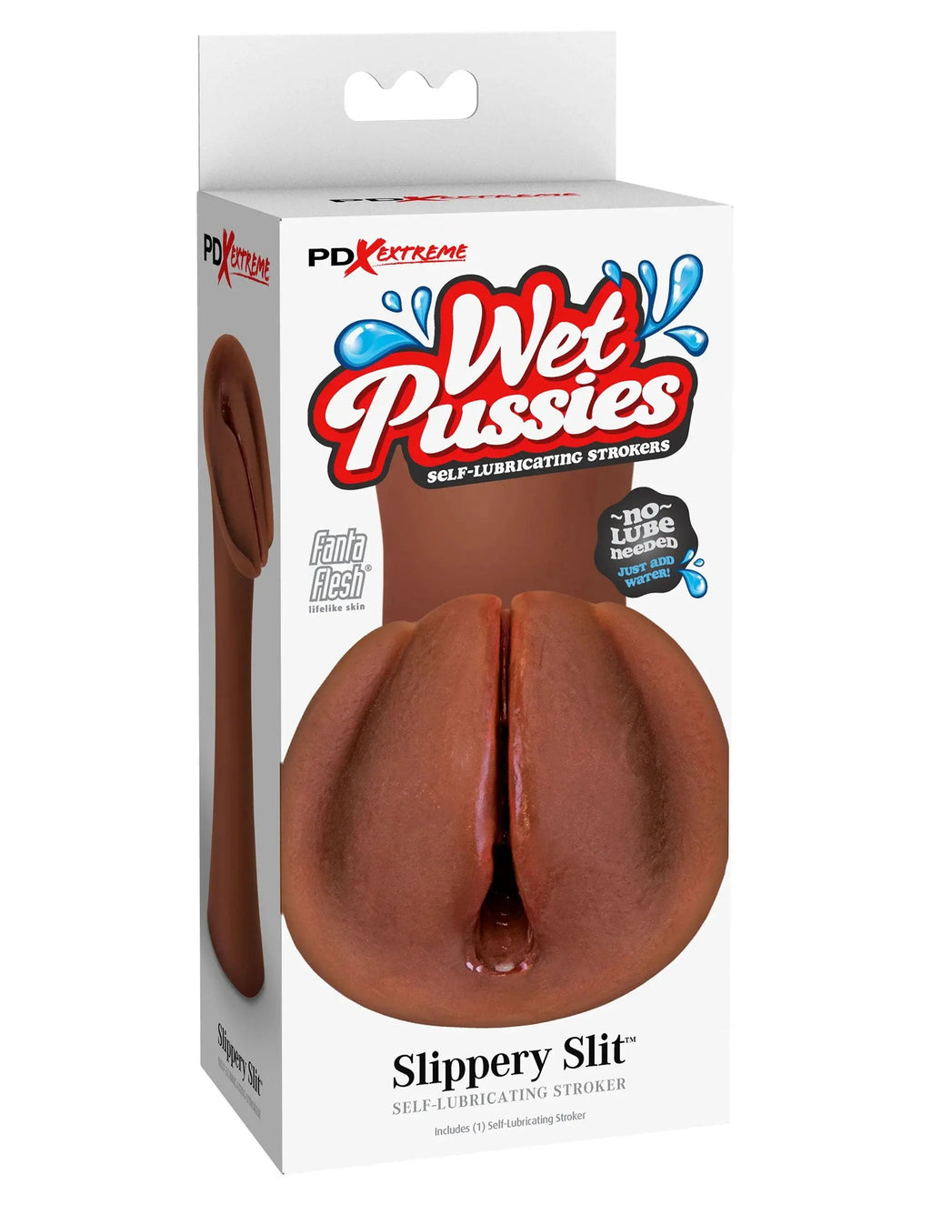 Extreme Wet Pussies - Slippery Slit - Brown – body-safe materials | Fu'Cha Exotics