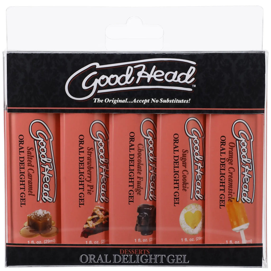 Goodhead - Oral Delight Gel - Dessert - 5 Pack - 1 Fl. Oz. – body-safe materials | Fu'Cha Exotics