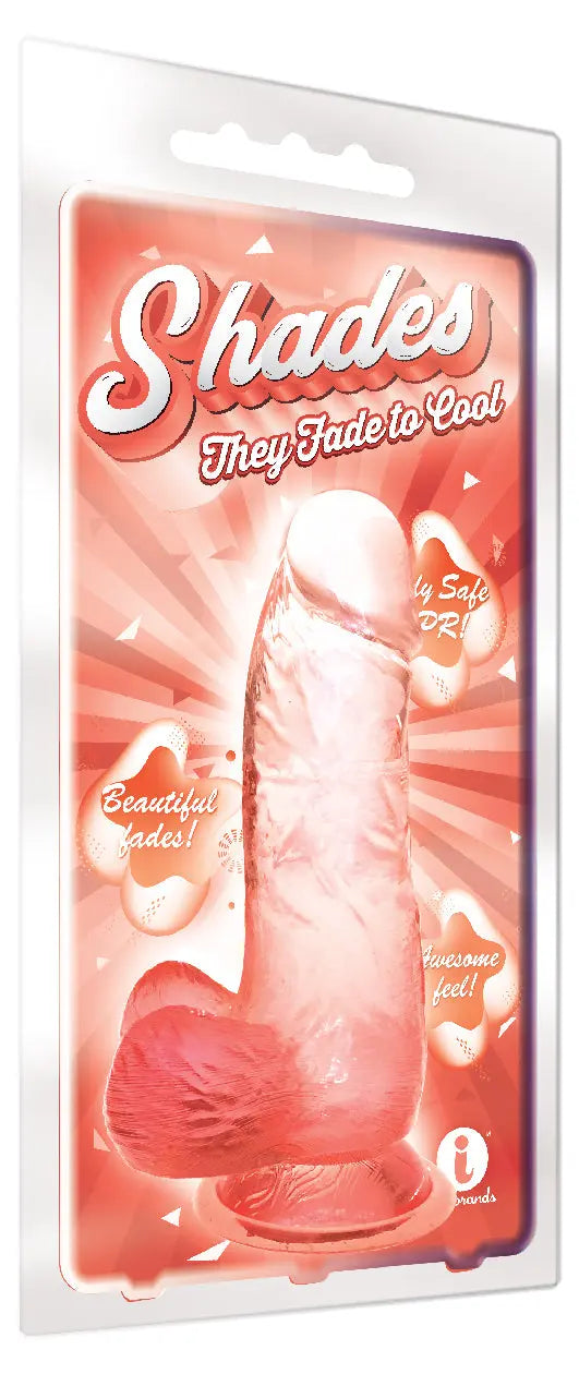 Shades - 6 Inch Gradient Dong - Coral – body-safe materials | Fu'Cha Exotics