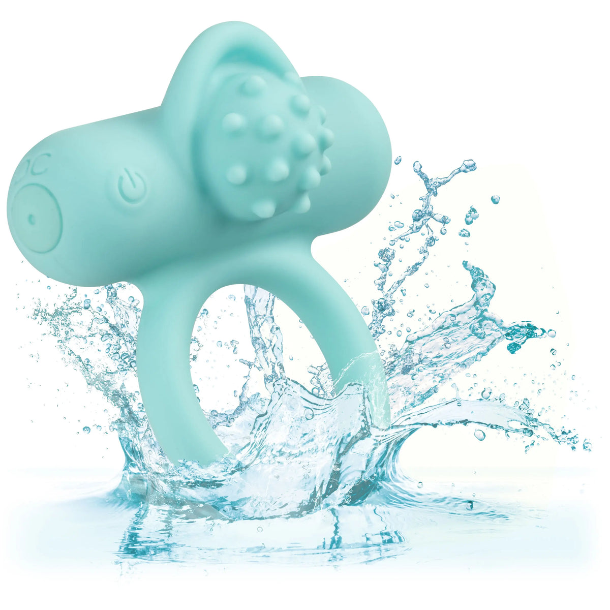 Silicone Rechargeable Nubby Lover's Delight - Blue – body-safe materials | Fu'Cha Exotics