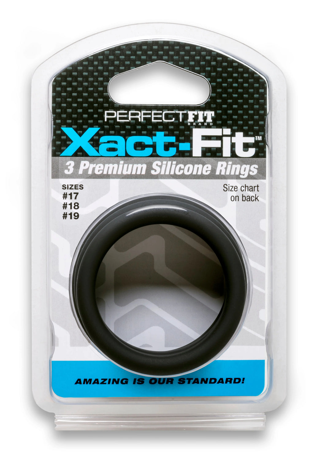 Xact- Fit 3 Premium Silicone Rings - #17, #18, #19 – body-safe silicone | Fu'Cha Exotics