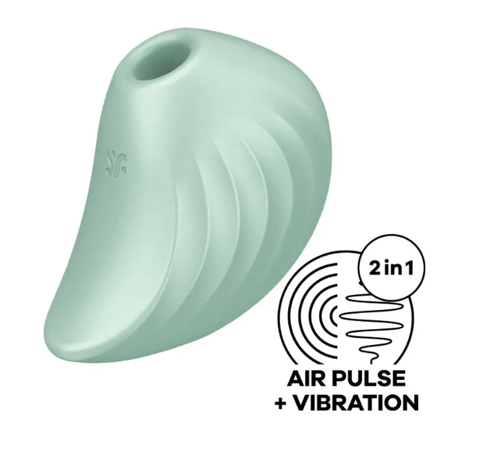 Satisfyer Pear Diver - Air Pulse Stimulator Plus Vibration - Mint – body-safe materials | Fu'Cha Exotics