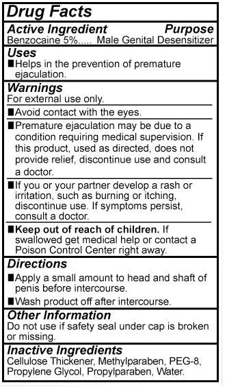 Body Action Prolong Delay Gel for Men - 2.3 Oz – body-safe materials | Fu'Cha Exotics