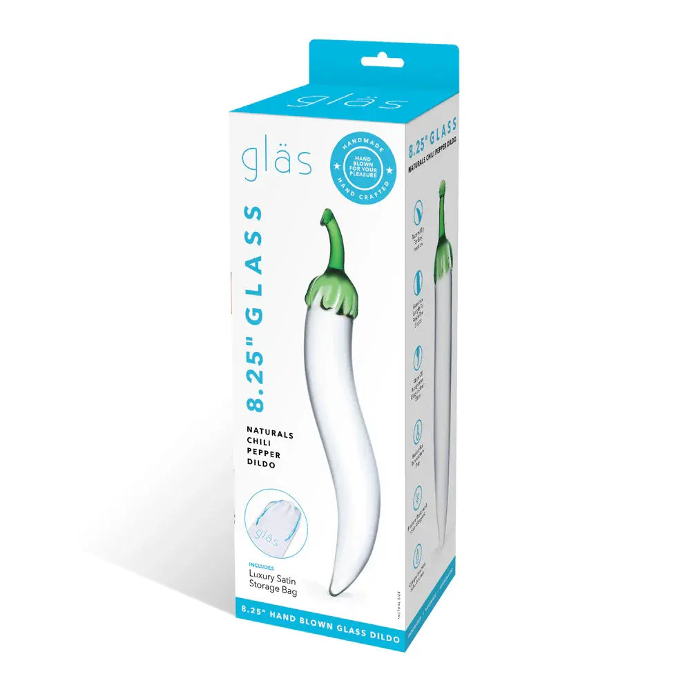 Glas Naturals Chili Pepper Dildo – body-safe materials | Fu'Cha Exotics