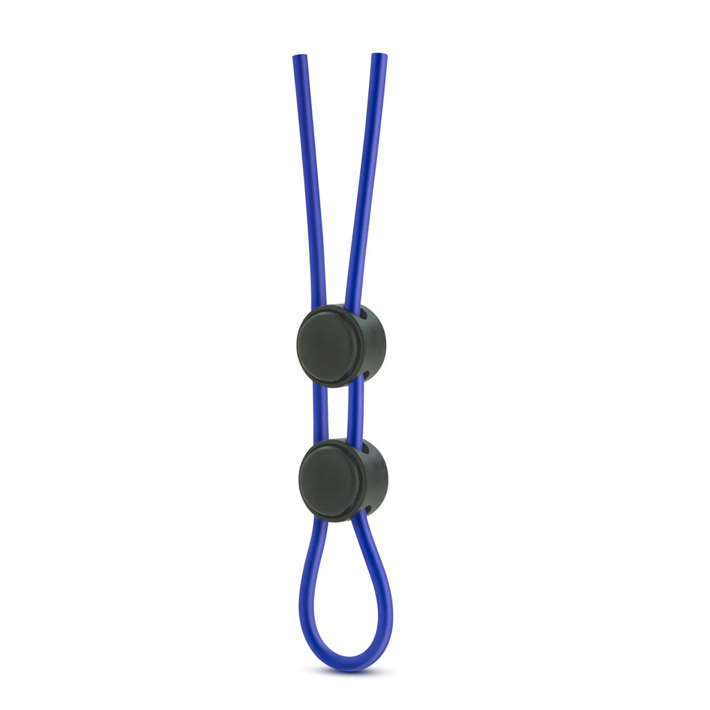 Stay Hard - Silicone Double Loop Cock Ring - Blue – body-safe silicone | Fu'Cha Exotics