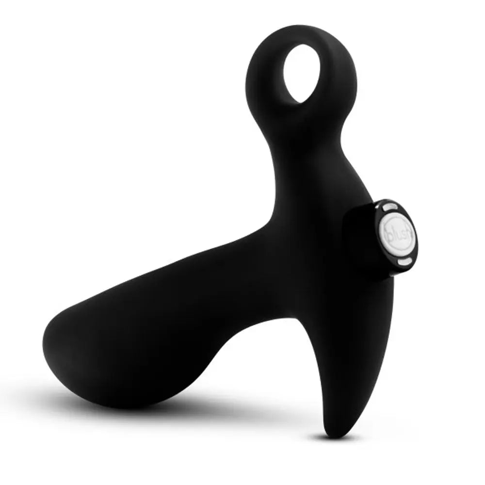 Anal Adventures- Platinum - Silicone Vibrating Prostate Massager 01 - Black – body-safe materials | Fu'Cha Exotics