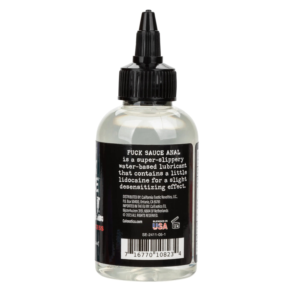 Fuck Sauce Anal Numbing Lubricant 4 Oz – body-safe materials | Fu'Cha Exotics