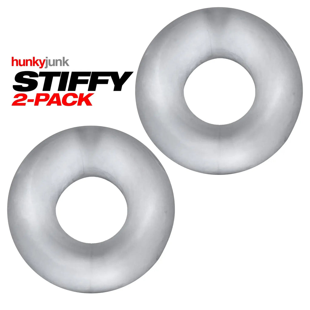 Stiffy 2-Pack Bulge-Rings - Clear Ice – body-safe materials | Fu'Cha Exotics