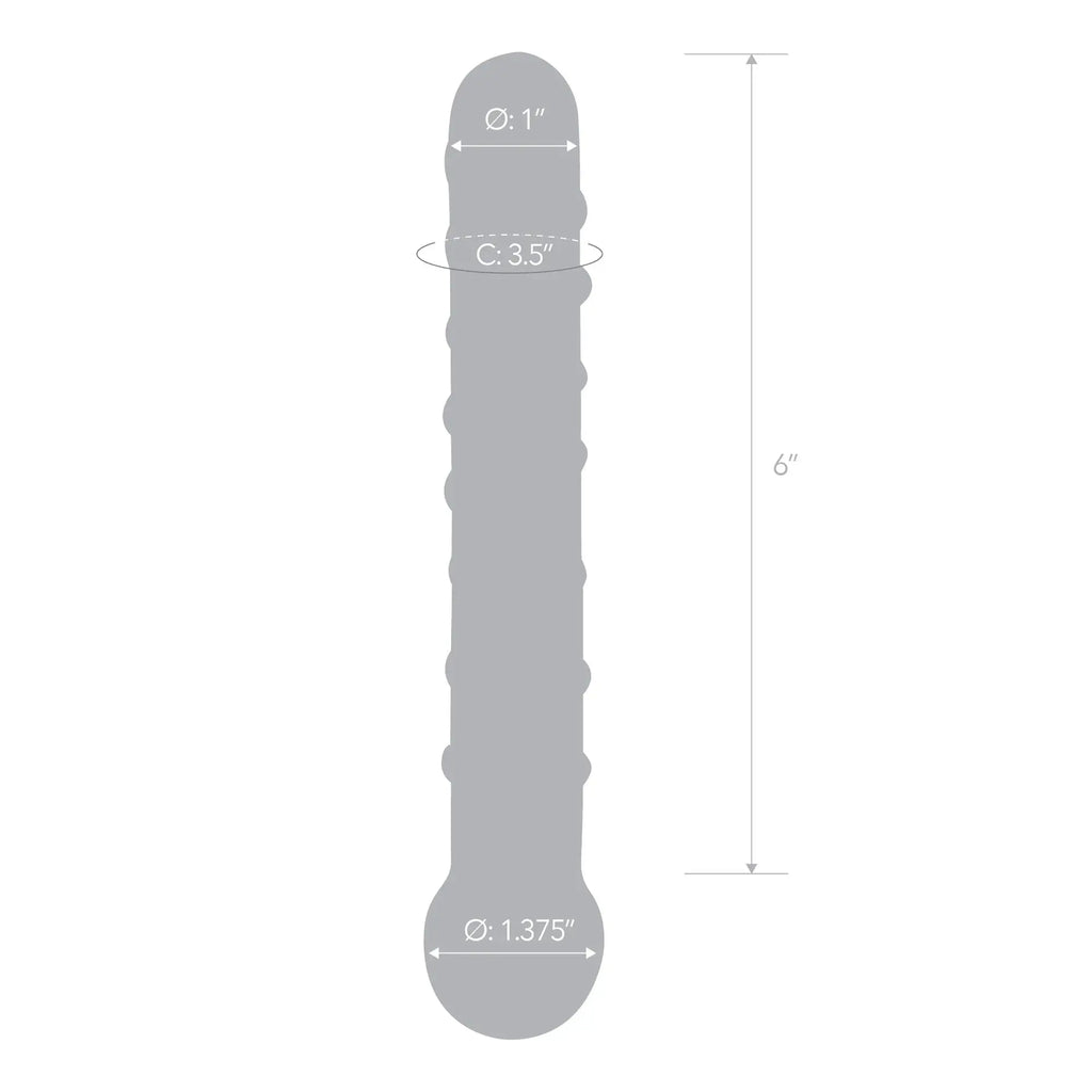 Callisto Clear Glass Dildo – borosilicate glass | Fu'Cha Exotics