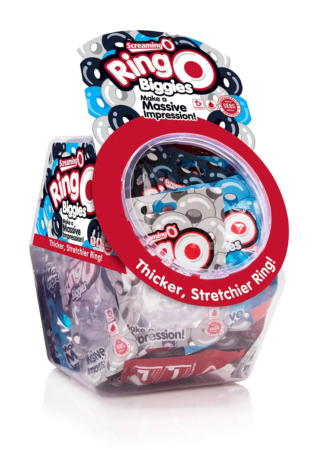 Ringo Biggies - 36 Count Candy Bowl - Assorted – body-safe materials | Fu'Cha Exotics