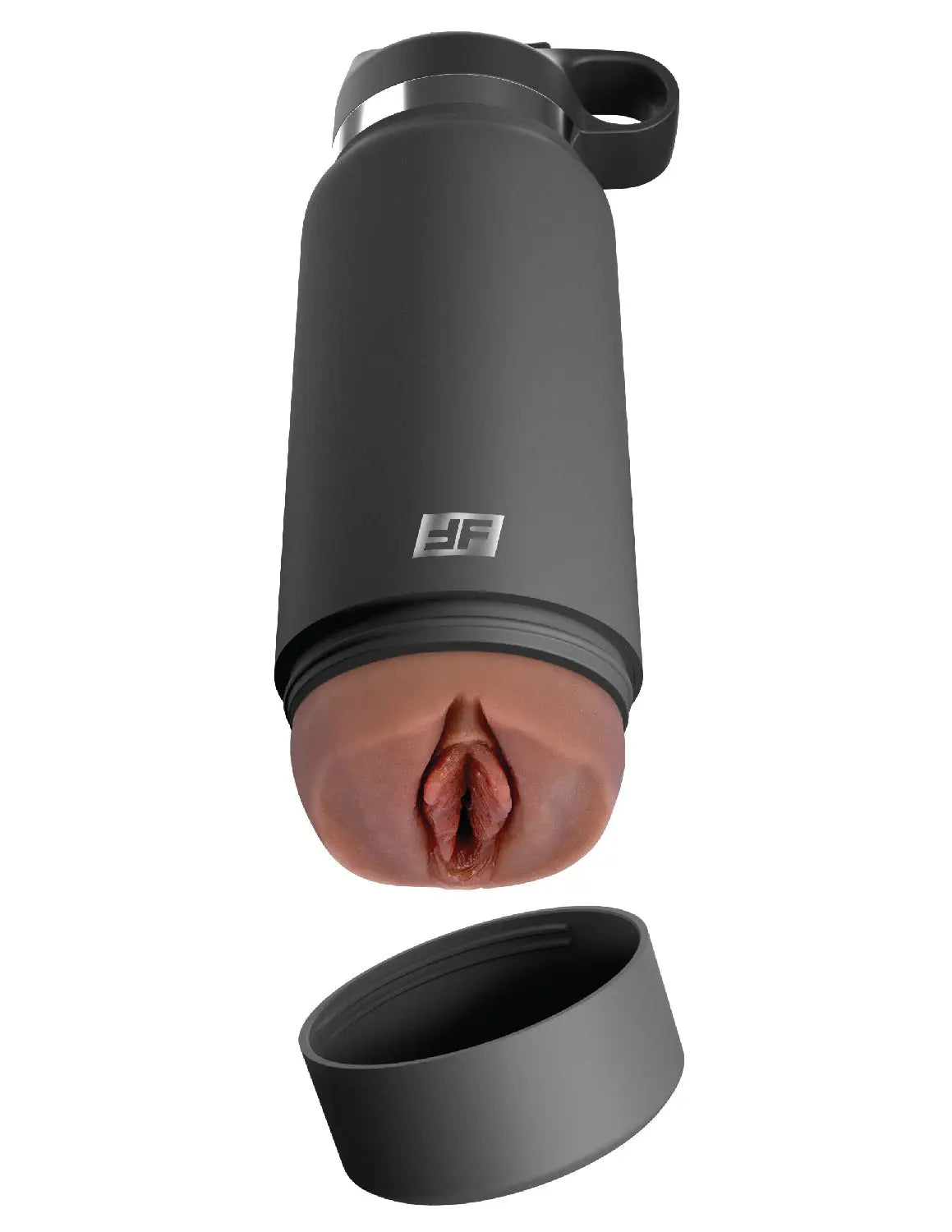 Fuck Flask - Secret Delight - Grey Bottle - Brown – body-safe materials | Fu'Cha Exotics