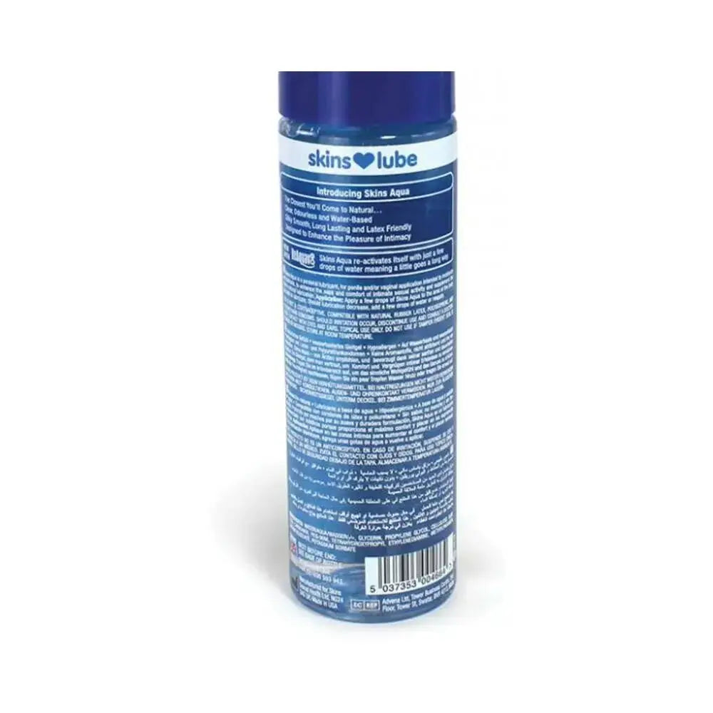Skins Aqua Water Based Lubricant 4.4oz – body-safe materials | Fu'Cha Exotics