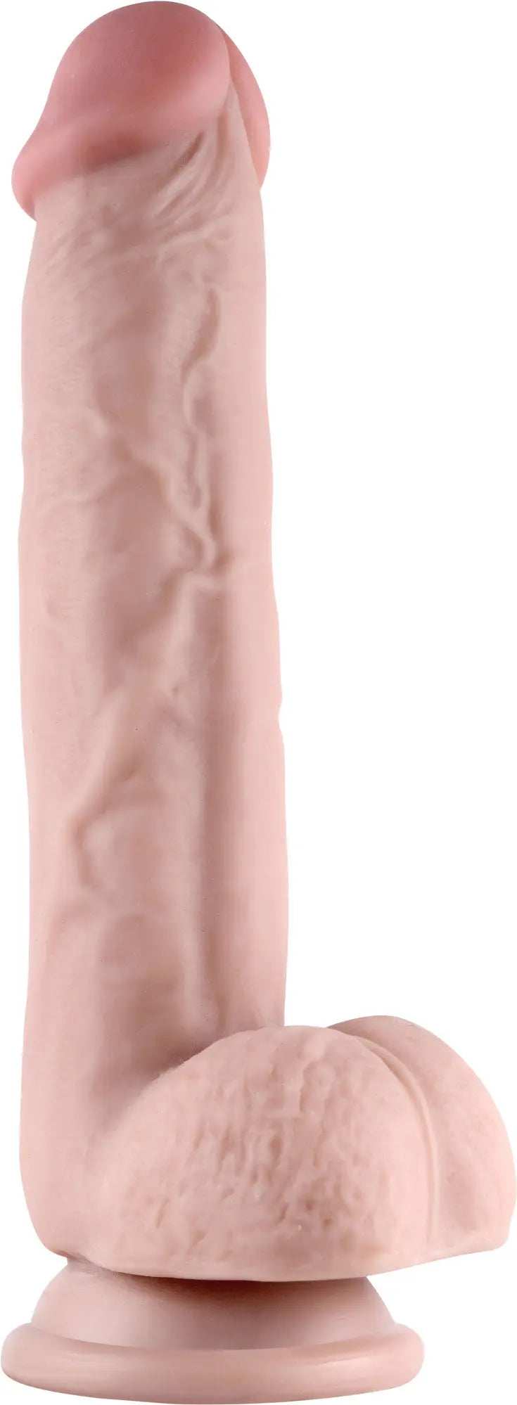 Real Skin 9" Dual Layer Dildo - Beige – body-safe TPE | Fu'Cha Exotics