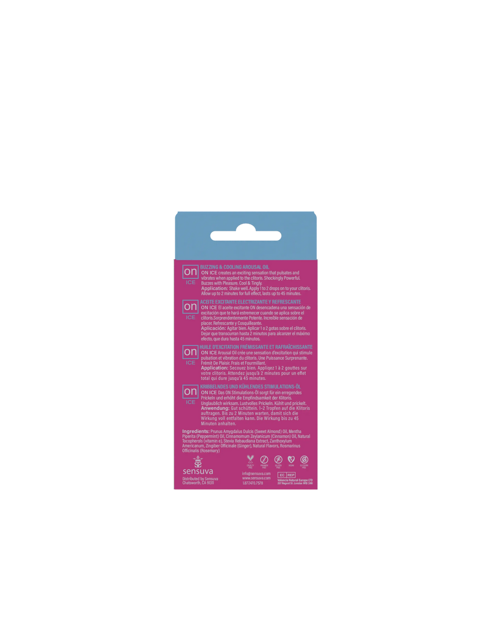 On Ice Buzzing and Cooling Arousal Oil 5ml – body-safe materials | Fu'Cha Exotics