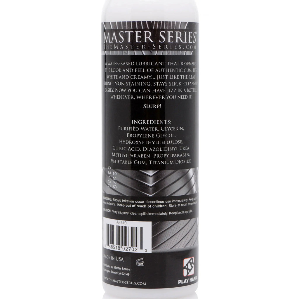 Jizz Unscented Water-Based Lube 8 Oz – body-safe materials | Fu'Cha Exotics