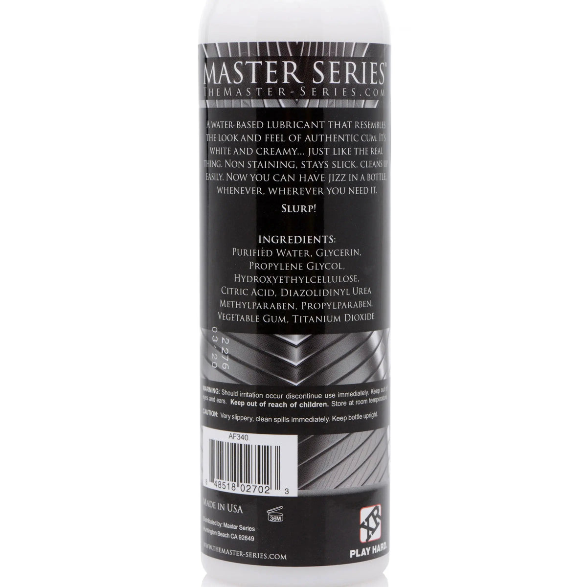 Jizz Unscented Water-Based Lube 8 Oz – body-safe materials | Fu'Cha Exotics