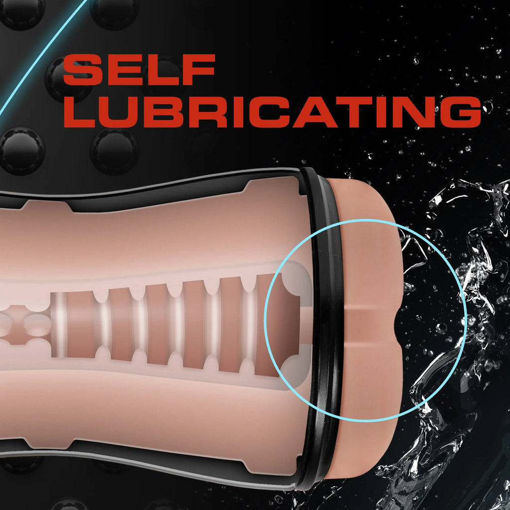 Coverboy - Cowboy - Self Lubricating Stroker - Beige – body-safe materials suction stimulation | Fu'Cha Exotics