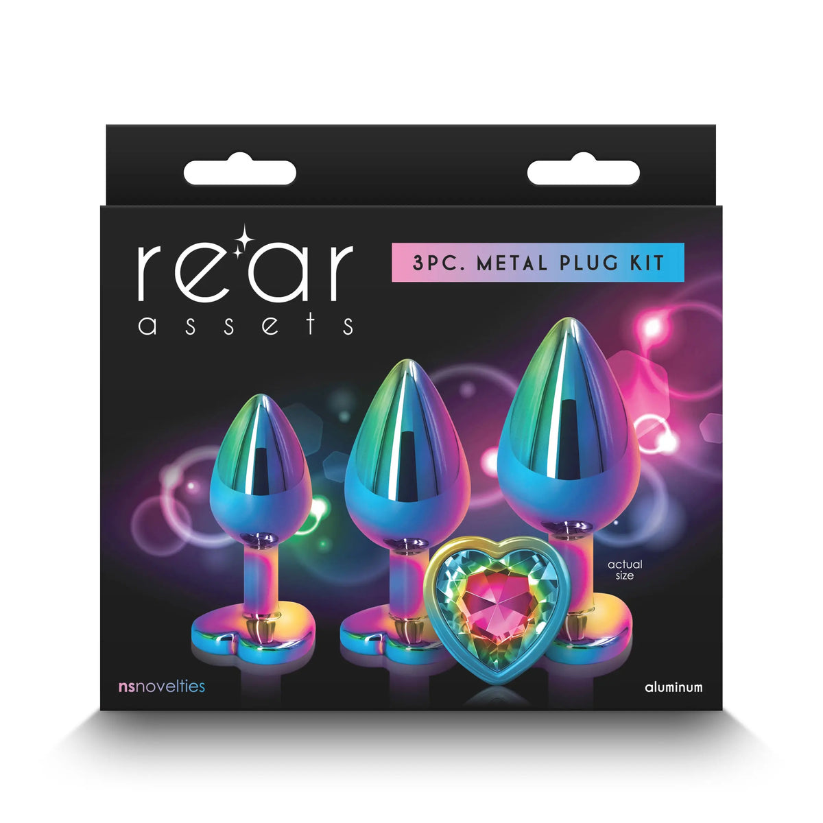 Rear Assets - Trainer Kit - Multicolor - Rainbow Heart – body-safe materials | Fu'Cha Exotics