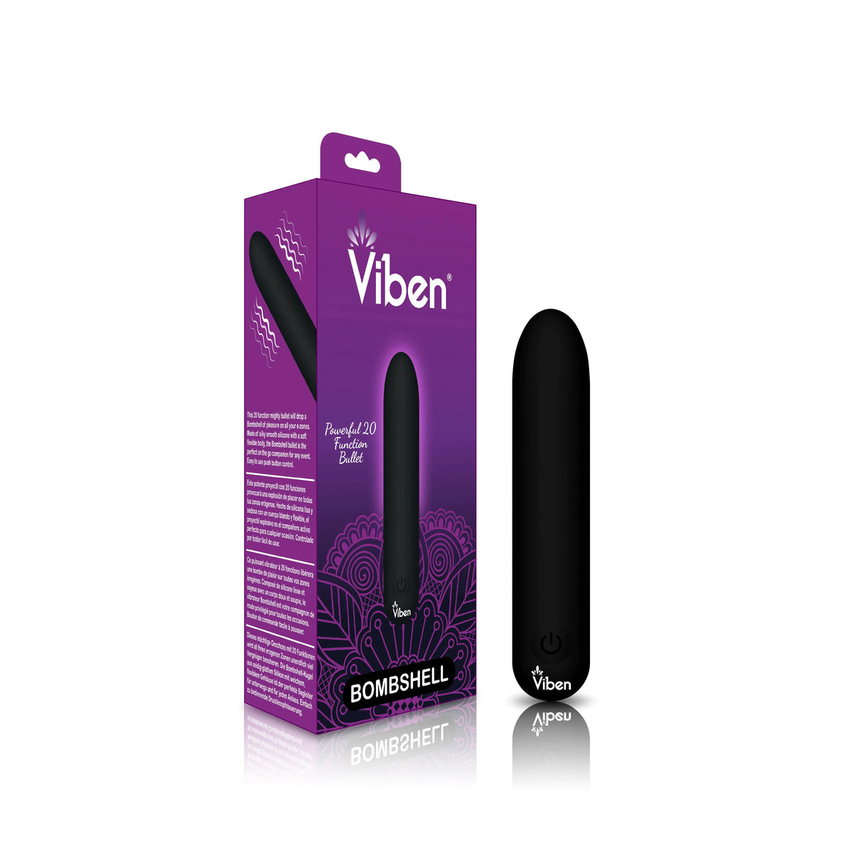 Bombshell Flexible Bullet - Black – body-safe materials | Fu'Cha Exotics