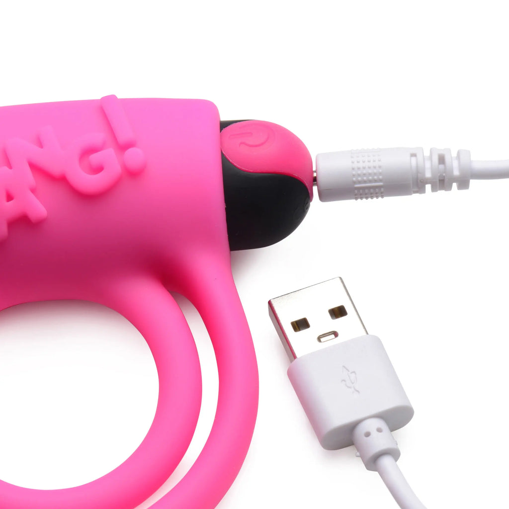 Bang - Silicone Cock Ring and Bullet With Remote Control - Pink – body-safe materials | Fu'Cha Exotics