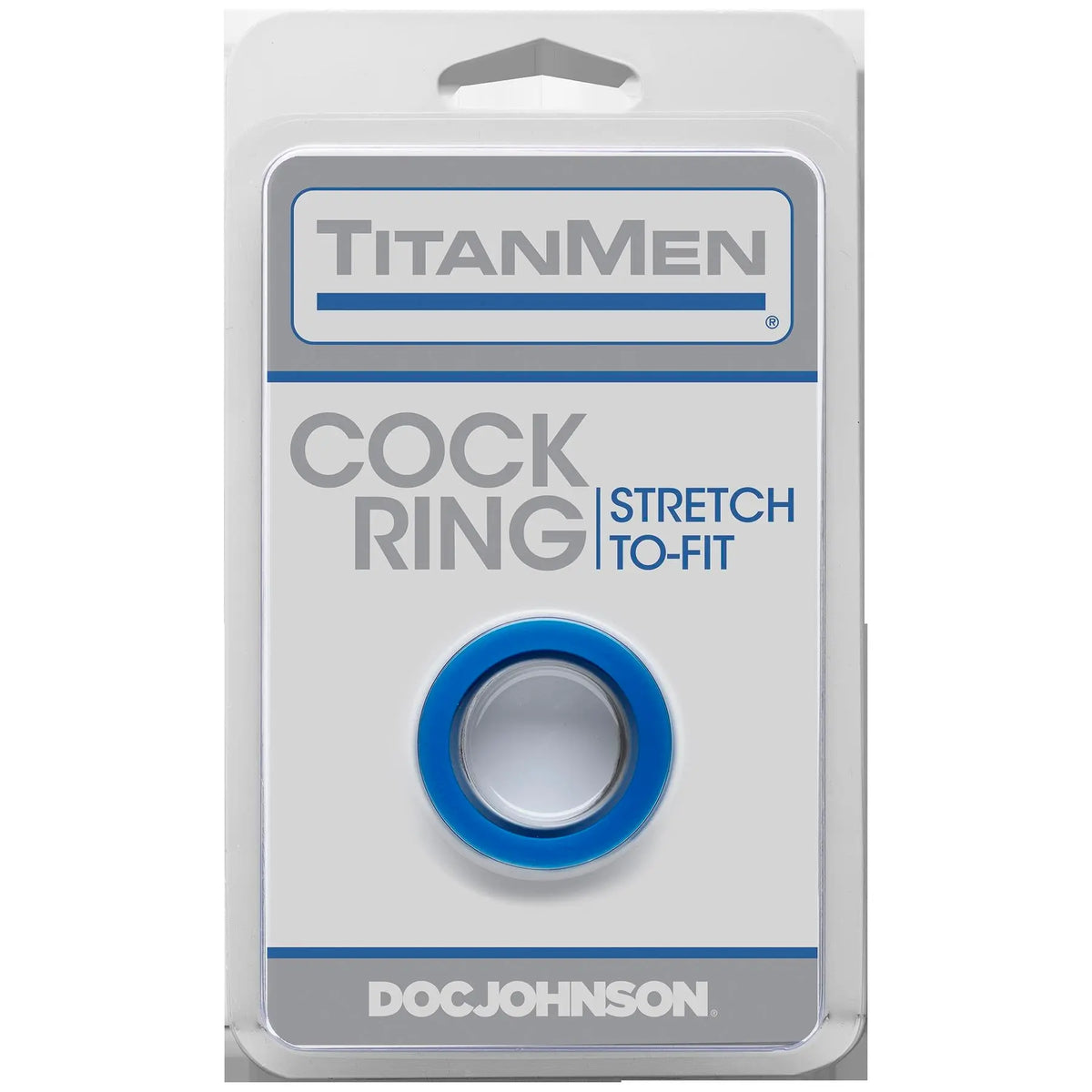 Titanmen Cock Ring - Blue – body-safe materials | Fu'Cha Exotics
