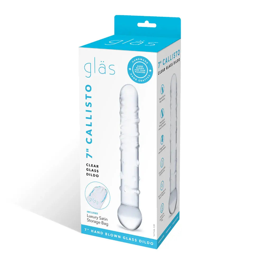 Callisto Clear Glass Dildo – borosilicate glass | Fu'Cha Exotics