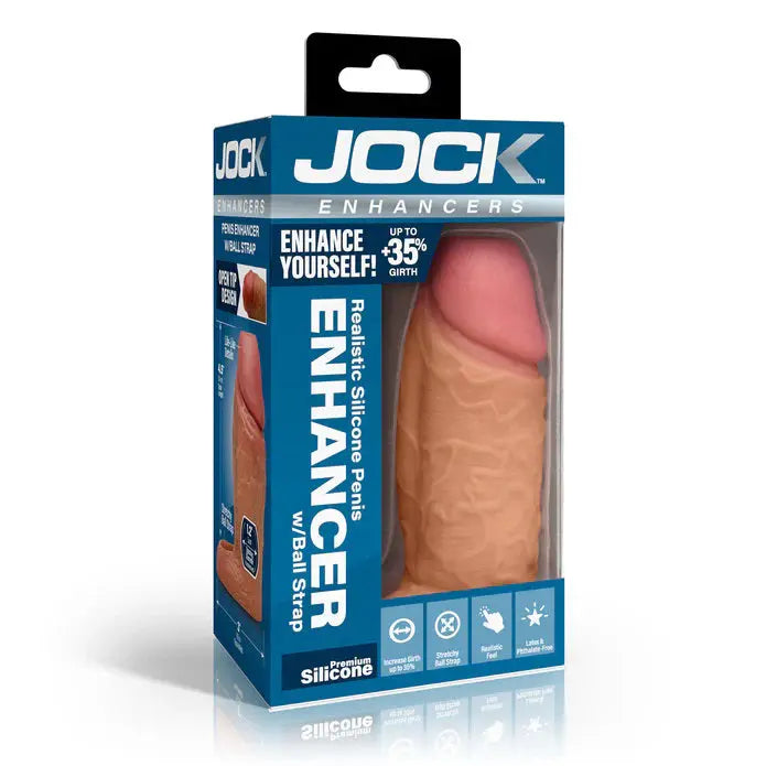 Jock Silicone Penis Extension Sleeve - Medium – body-safe silicone | Fu'Cha Exotics
