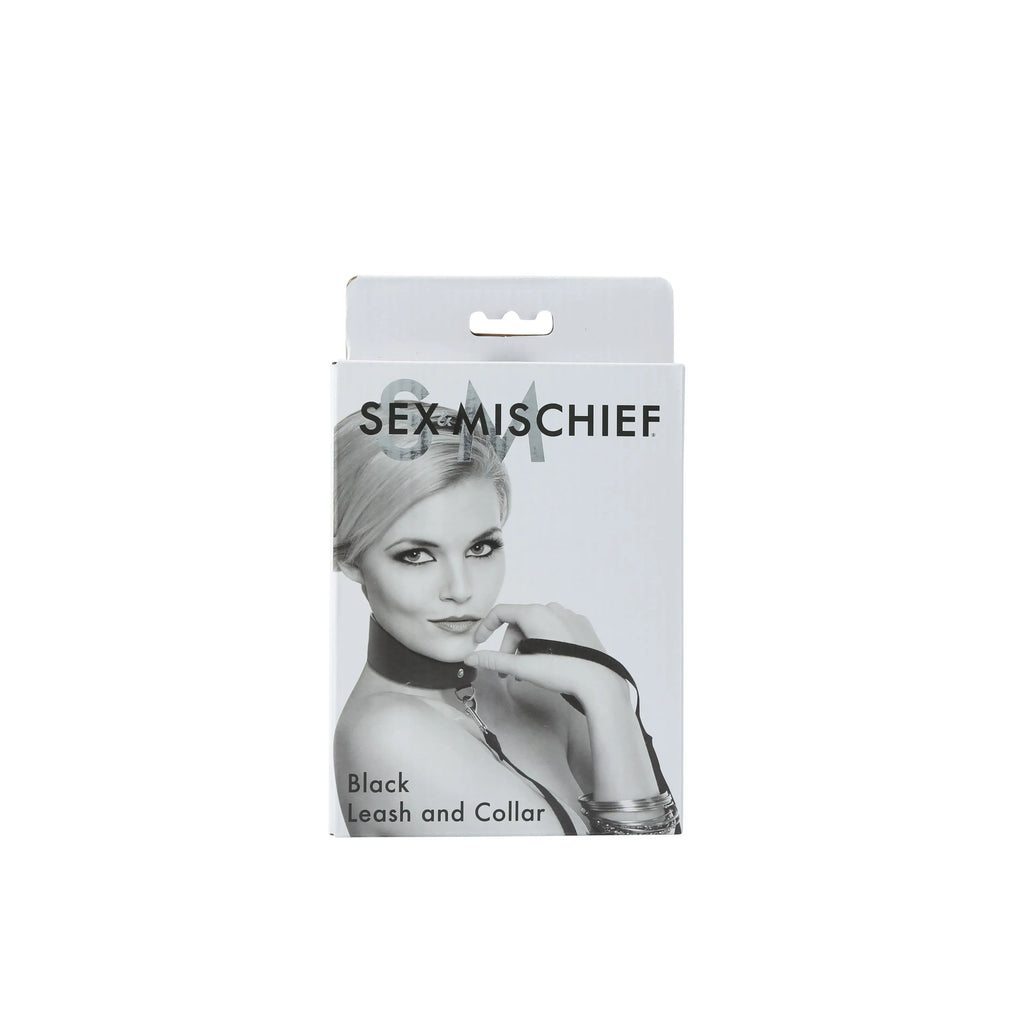 Sex and Mischief Leash and Collar - Black – nylon adjustable intensity | Fu'Cha Exotics